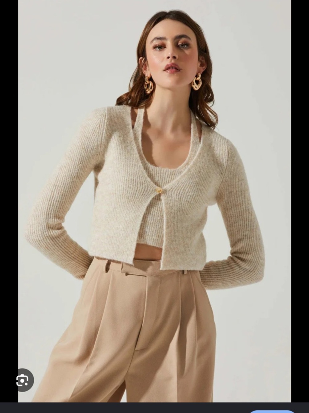 ASTR the Label mayte cardigan sweater set
